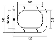 Унитаз BelBagno Due BB3103CHR/SC подвесной с сиденьем Микролифт-7