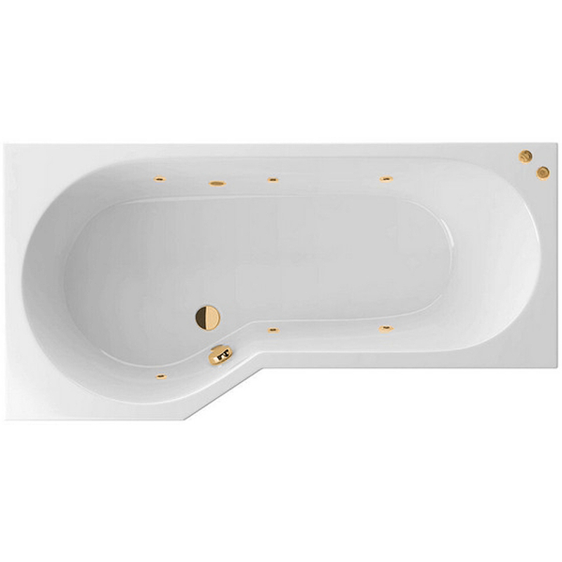 цена Акриловая ванна Excellent Be Spot 160x80 L WAEX.BSL16.SOFT.GL с гидромассажем