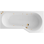 Акриловая ванна Excellent Be Spot 160x80 R WAEX.BSP16.SOFT.GL с гидромассажем