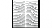 Гипсовая 3Д панель DecoStyl Бархан (1,2,3,4) 50x50 см