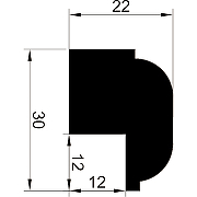 Молдинг Evrowood MP01 (для панели PL 01) 2000x30x22 мм-5