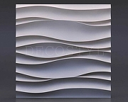 Гипсовая 3Д панель DecoStyl Волна Атлантика 50x50 см