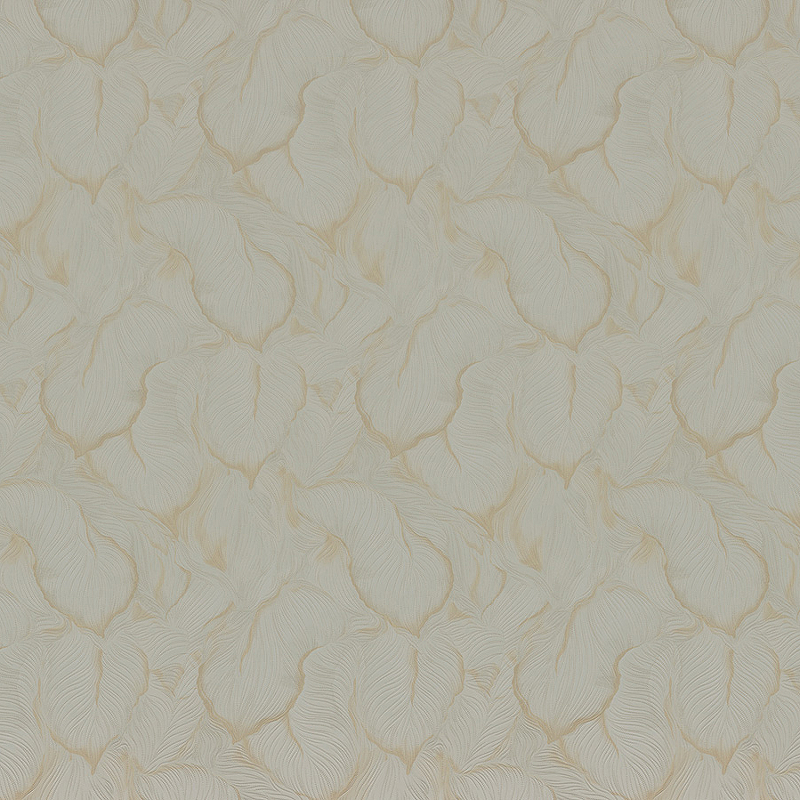 Обои Fipar Colori Del Sole R 23125 Винил на флизелине (1,06*10,05) Белый/Золотой, Листья