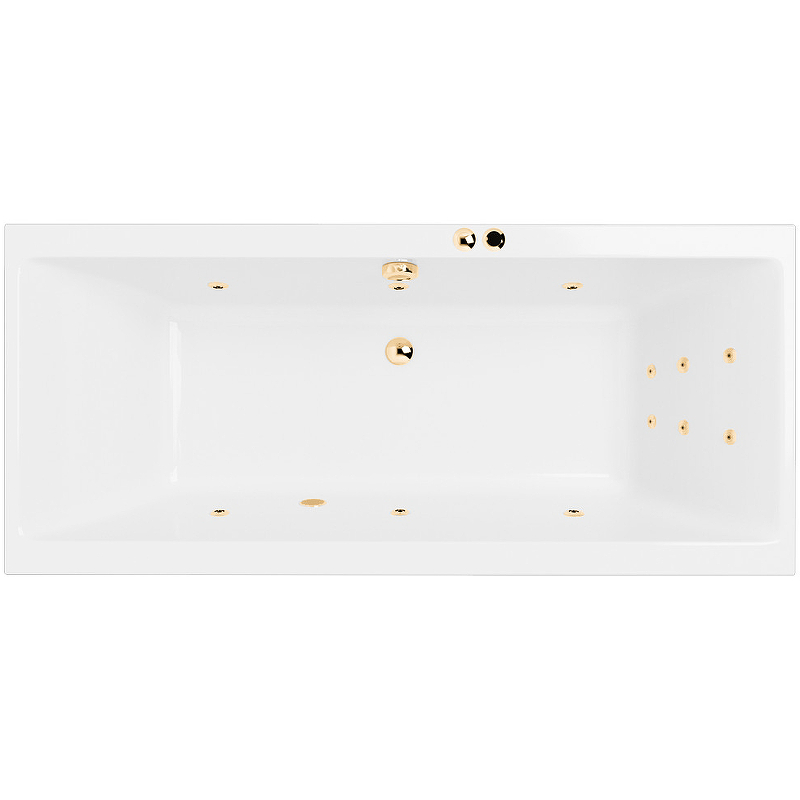 Акриловая ванна Excellent Pryzmat Slim 160x75 WAEX.PRY16S.LINE.GL с гидромассажем