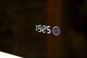 Зеркало Бриклаер Лофт 60 4627125415722 с подсветкой Черное с бесконтактным выключателем и часами-5