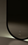 Зеркало Sintesi Tito 45 SIN-SPEC-TITO-45 с подсветкой Черное с сенсорным выключателем-4