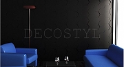 Гипсовая 3Д панель DecoStyl Шестигранник 50x50 см-3