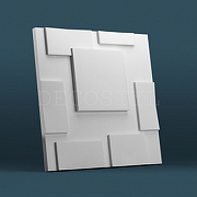Гипсовая 3Д панель DecoStyl Квадраты 50x50 см