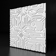Гипсовая 3Д панель DecoStyl Электрон 50x50 см