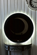 Зеркало Sintesi Callisto 80 SIN-SPEC-CALLISTO-80 с подсветкой Черное матовое с сенсорным выключателем-5