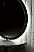 Зеркало Sintesi Callisto 80 SIN-SPEC-CALLISTO-80 с подсветкой Черное матовое с сенсорным выключателем-6