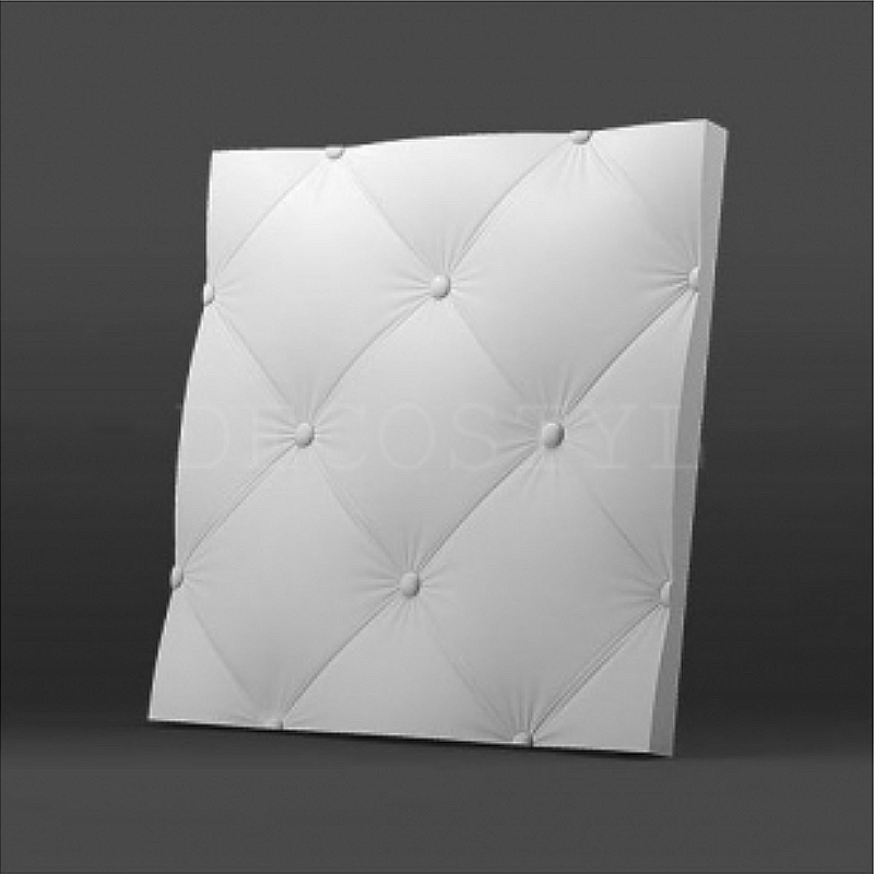 Гипсовая 3Д панель DecoStyl Кожа крупная 50x50 см - фото 1