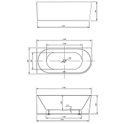 Акриловая ванна Vincea 170x80 VBT-402-1700L без гидромассажа-3