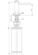 Дозатор для моющего средства Paulmark Decus D004-401 Антрацит-1