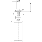 Дозатор для моющего средства Paulmark Decus D004-CR Хром-2