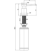 Дозатор для моющего средства Paulmark Brevit D005-GM Вороненая сталь-1