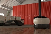 Гипсовая 3Д панель DecoStyl Ткань 50x50 см-1