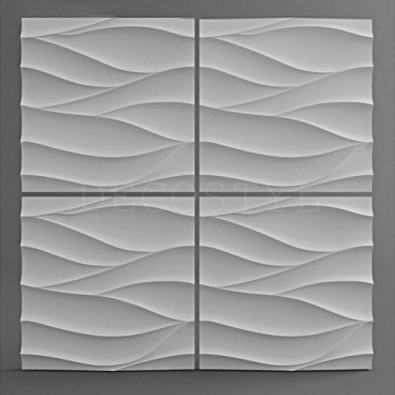 Гипсовая 3Д панель DecoStyl Feine 50x50 см - фото 1