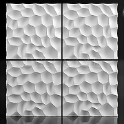 Гипсовая 3Д панель DecoStyl Shell 50x50 см