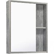 Зеркальный шкаф Runo Эко 52 00-00001184 Серый бетон