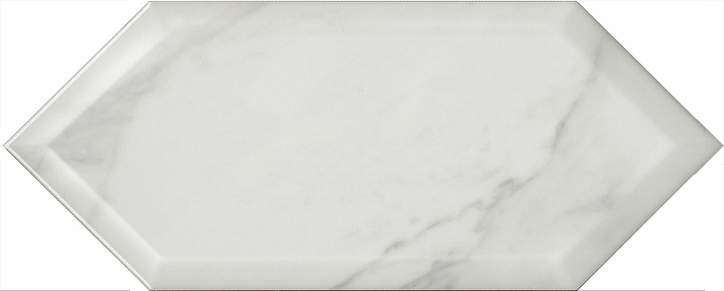 Керамическая плитка Kerama Marazzi Келуш грань белый глянцевый 35009 настенная 14х34 см 35009
