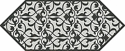 Керамический декор Kerama Marazzi Келуш 2 черно-белый HGD/A481/35006 14х34 см