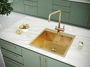 Кухонная мойка Paulmark Brim 59 PM215951-BG Брашированное золото-2