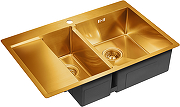 Кухонная мойка Paulmark Liga 78 PM227851-BGR Брашированное золото-1