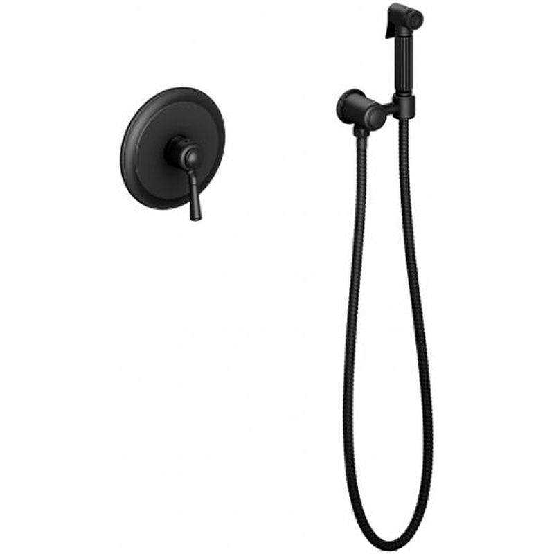 Гигиенический душ со смесителем Timo Arisa 5309/03SM Черный матовый гигиенический душ со смесителем timo helmi 4089 03sm черный