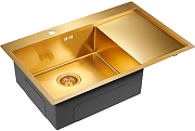 Кухонная мойка Paulmark Atlan 78 L PM217851-BGL Брашированное золото-1