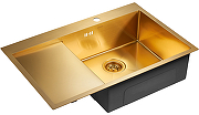 Кухонная мойка Paulmark Atlan 78 R PM217851-BGR Брашированное золото-1