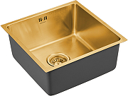 Кухонная мойка Paulmark Lassan 44 PM304444-BG Брашированное золото-1