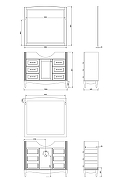 Тумба под раковину ValenHouse Эллина 105 E2105_ТКБ Кальяри-1