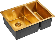 Кухонная мойка Paulmark Zusat 59 PM225944-BGL Брашированное золото-1