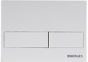 Комплект унитаза с инсталляцией Berges Okus 043277 с сиденьем Микролифт и Белой матовой клавишей смыва-11