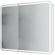 Зеркальный шкаф Creto Eles 100 20-1000800WH с подсветкой Белый-1