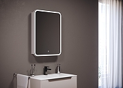 Зеркальный шкаф Creto Zoe 60 16-602800Z с подсветкой Белый-6