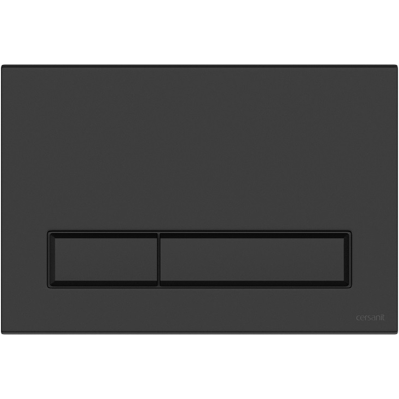 Клавиша смыва Cersanit Blick 64115 Черная матовая система инсталляции для унитазов cersanit aqua smart m 40 кнопка смыва cersanit twins 63534 c рамкой черная матовая