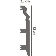 Плинтус Decomaster D233-87 2400x120x23 мм-1