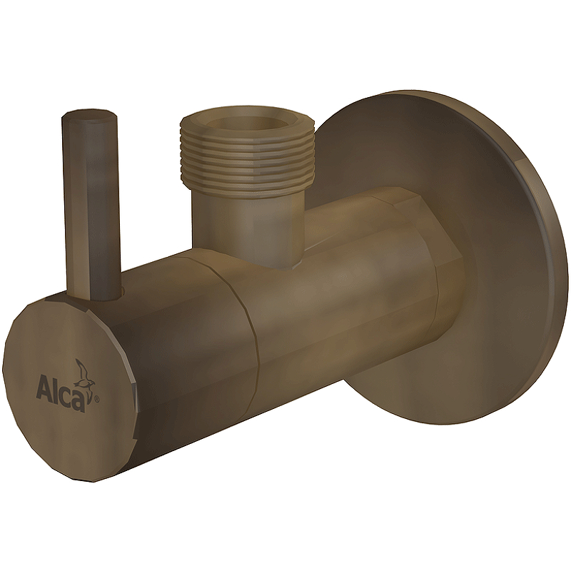 Запорный вентиль Alcaplast ARV003-ANTIC угловой Античная бронза запорный вентиль alcaplast arv002 угловой хром