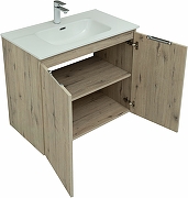 Комплект мебели для ванной Aquanet Алвита New 80 274214 подвесной Дуб веллингтон белый-6