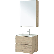 Комплект мебели для ванной Aquanet Алвита New 60 274209 подвесной Дуб веллингтон белый-2