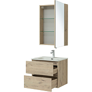 Комплект мебели для ванной Aquanet Алвита New 60 274209 подвесной Дуб веллингтон белый-3