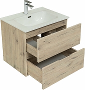 Комплект мебели для ванной Aquanet Алвита New 60 274209 подвесной Дуб веллингтон белый-6
