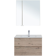 Комплект мебели для ванной Aquanet Алвита New 80 274202 подвесной Дуб веллингтон белый-2