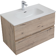 Комплект мебели для ванной Aquanet Алвита New 80 274202 подвесной Дуб веллингтон белый-4