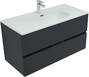 Комплект мебели для ванной Aquanet Алвита New 100 274201 подвесной Антрацит-4
