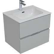 Комплект мебели для ванной Aquanet Алвита New 60 274224 подвесной Серый матовый-6