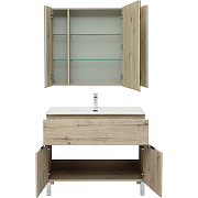 Комплект мебели для ванной Aquanet Алвита New 100 274115 Дуб веллингтон белый-4