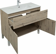 Комплект мебели для ванной Aquanet Алвита New 100 274115 Дуб веллингтон белый-6